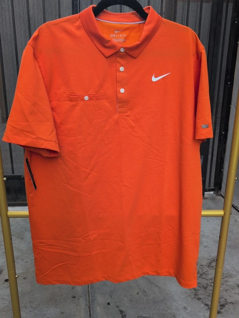 Nike Men's Dri-FIT Player Golf Polo  orange Size L NWT